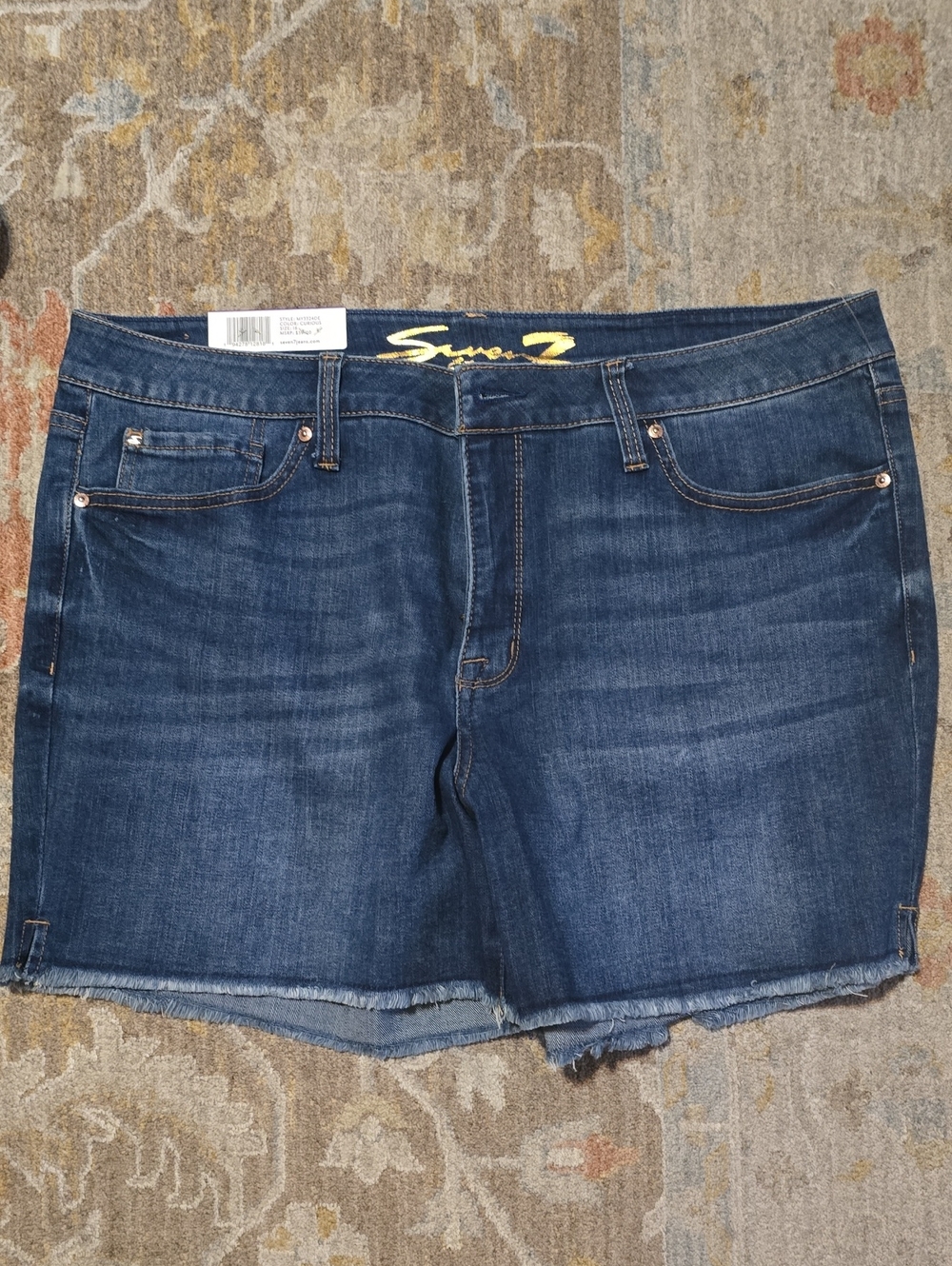 Seven 7 Jeans Co. Dark Wash Denim Shorts